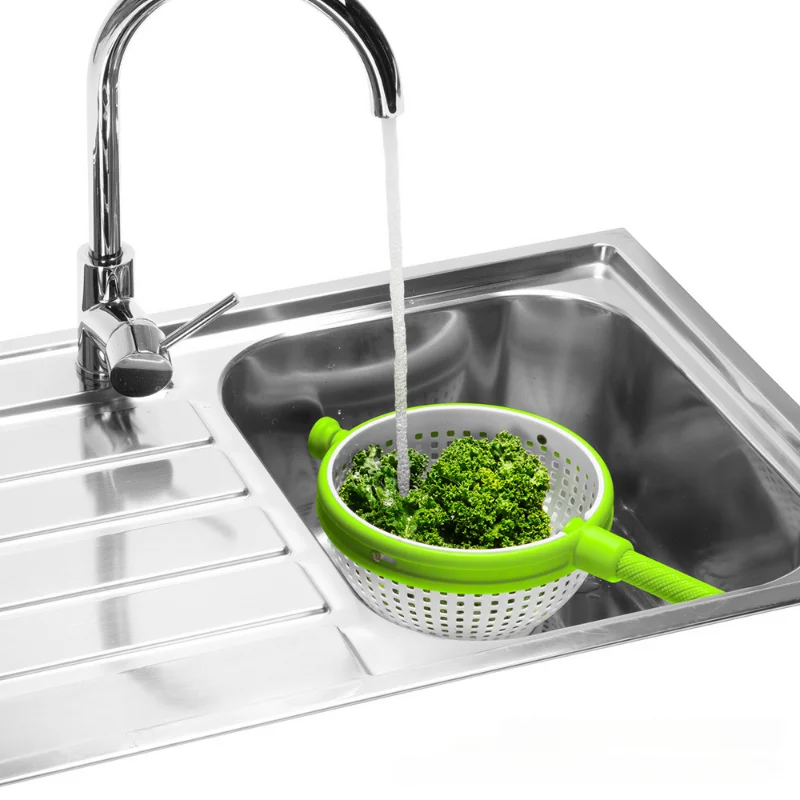 Salad Rotary Draining Basket Kitchen Vegetable and Fruit Drying Cleaning Centrifugal Dehydrator kitchen gadgets kitchen drainage basket