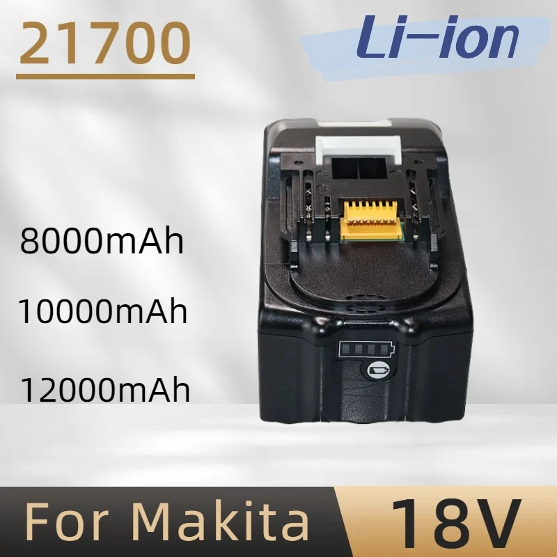 

For Makita 18V Battery 8Ah/10Ah/12Ah With LED lithium ion LXT BL1860B BL1860 BL1850 Rechargeable Power Tool Battery DDF486