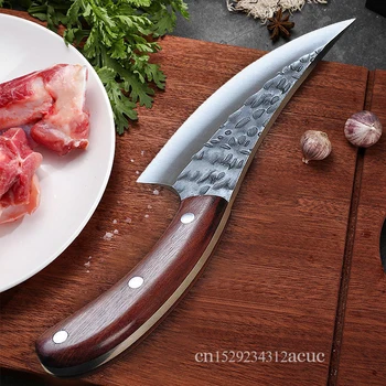Japanese handmade high carbon steel boning knife, multi - function fish knife, sharp slicing knife, butcher knife, chef knife 1
