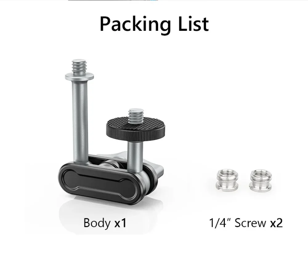 Magic Arm and Universal Phone Clamp Adapter Clip Mount 1/4 Inch Screw for Mounti