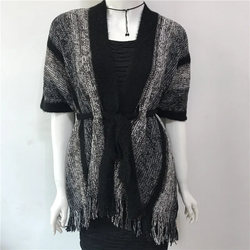 European American Romantic Soviet National Style Tunic Shawl Imitation Cashmere Travel Versatile Women Cloak Vest Coat Black soviet metro stations