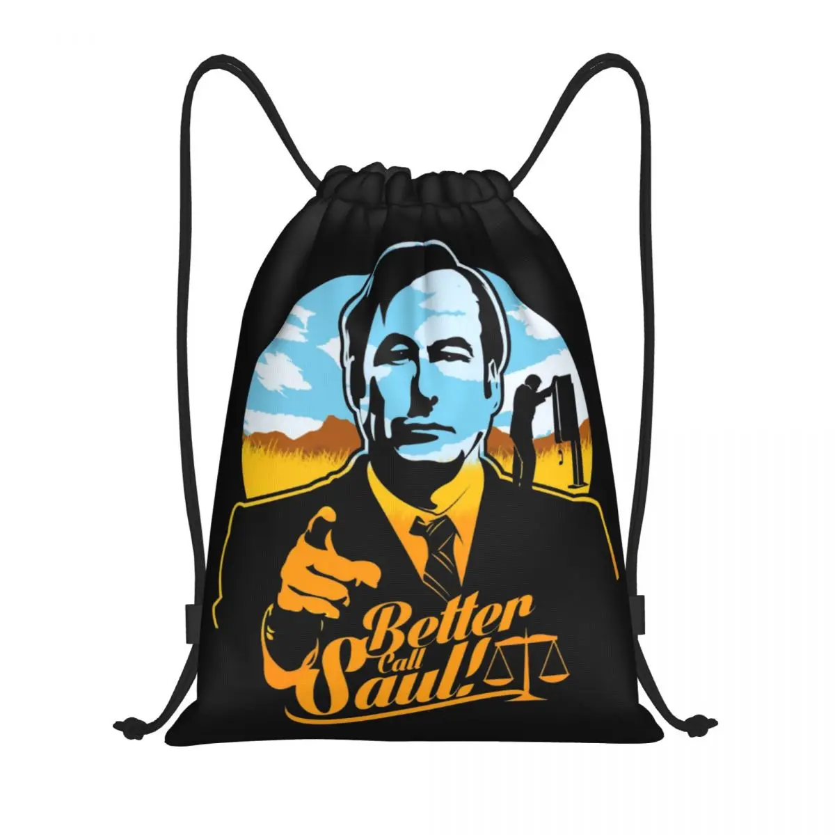 

Heisenberg Breaking Bad Drawstring Backpack Bags Women Men Lightweight Better Call Saul Gym Sports Sackpack Sacks for Shopping