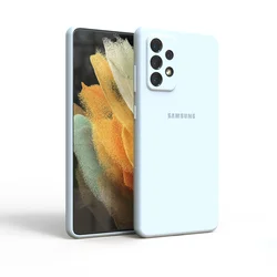 Silky Silicone Soft-Touch Protective Phone Case for A52 (WHITE)