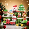 Christmas holiday series snowman building blocks set educational toy model decorative gift for children 1