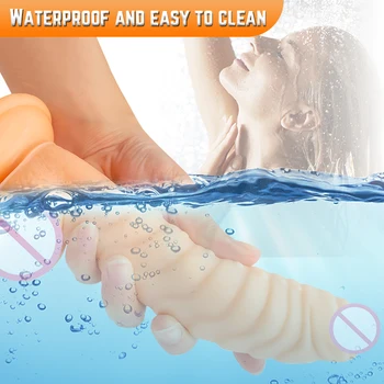 ANNGEOK 2022 New Realistic Silicone Dragon Scales Dildo For Woman Masturbator Vaginal G-spot Anal Plug Artificial Penis Sex Toy 4