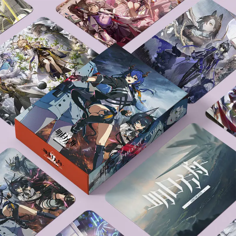 

Arknights Anime Game Collection Cards Amiya Lappland Exusiai LOMO Card Self Made Paper Card Cartoon Photocard Fans Collection