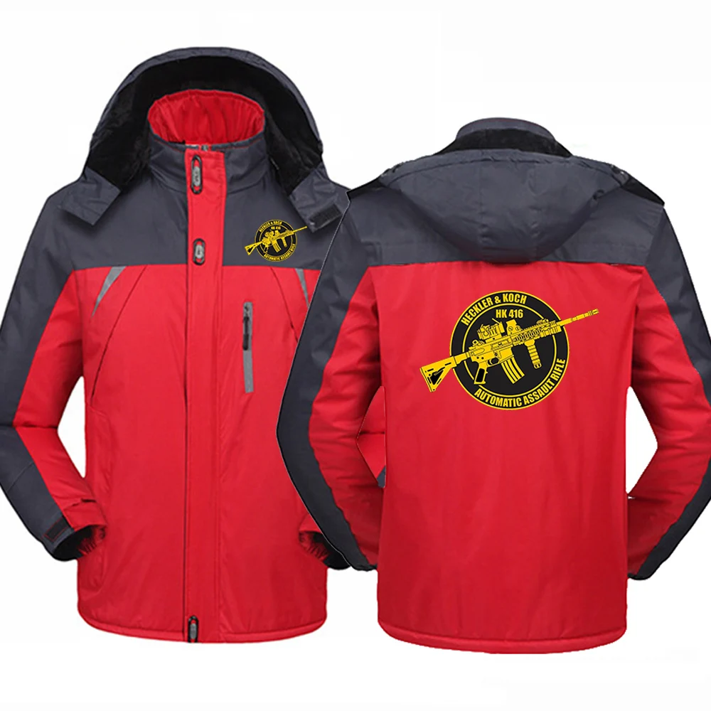 Windproof Autumn Winter Hooded Jacket for Men