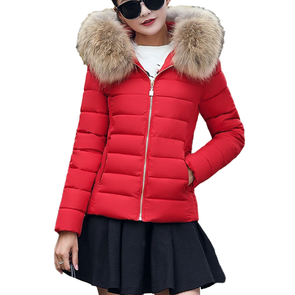 

Hot Stylish Vacation Coat Overcoat New Outwear Padded Jacket Parka Plus Size Quilted Winter Coat Faxu Fur Collar