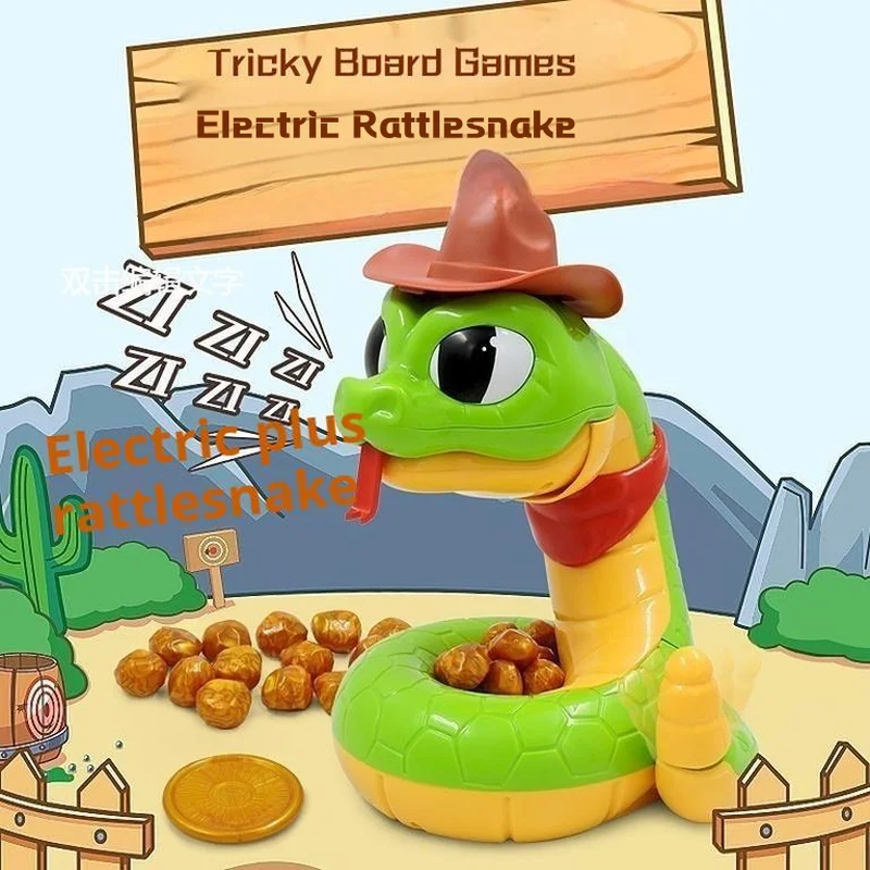 Electric Rattlesnake Toy-Scary and Tricky, Ideal for Party Games,Hungry Rattlesnake Gold Digger Party Game for Boys Girls