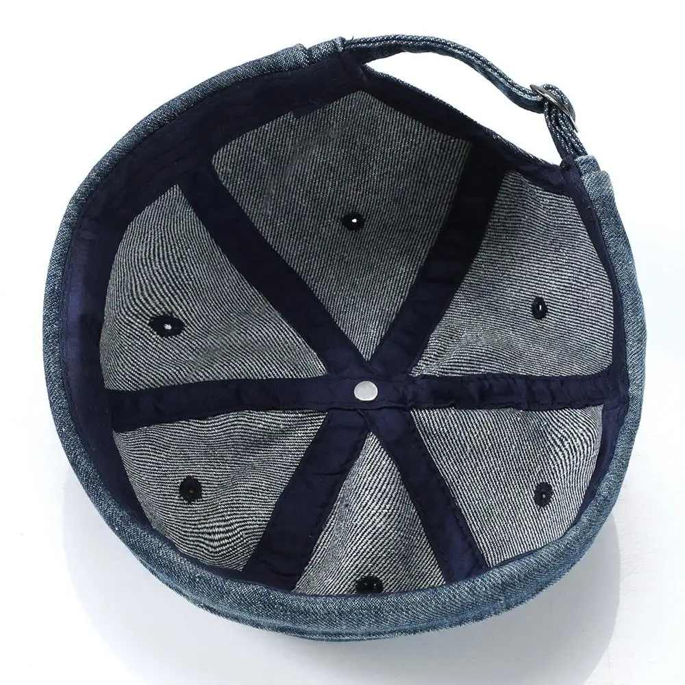 Fashion Denim Docker Cap Brimless Hat Solid Skullcap Solid Color Sailor Cap Beanie Hats Men Women Bucket Cap Adjustable Dad Hat