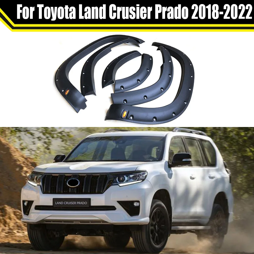 ABS Black Fender Flares Wheel For Toyota Land Crusier Prado 20182022