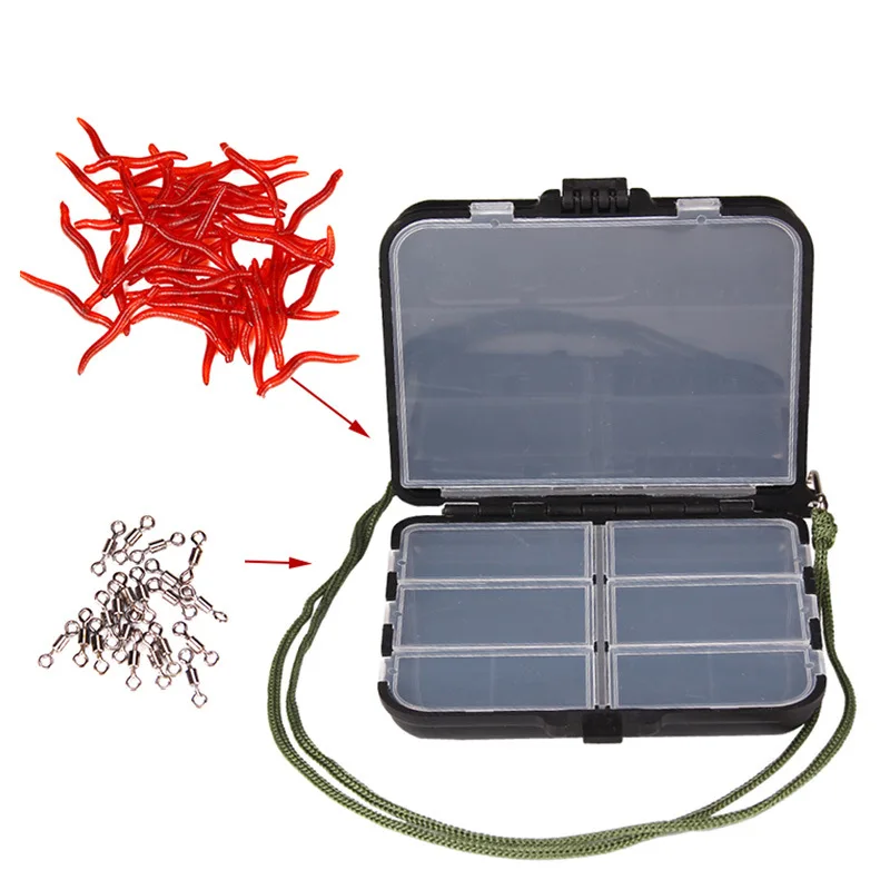 

WolFace New Portable Bait Box Accessories Compact Bait Storage Box Removable Tools Bait Box Outdoor Fishing Tackle Accessories