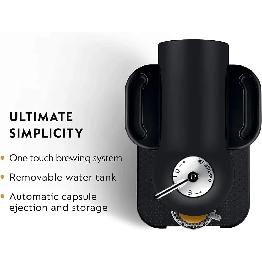 Coffee and Espresso Machine, Capsule coffee machine, household use, 5 Cups, Matte Black, 19.25 x 11 x 15.25 in 3
