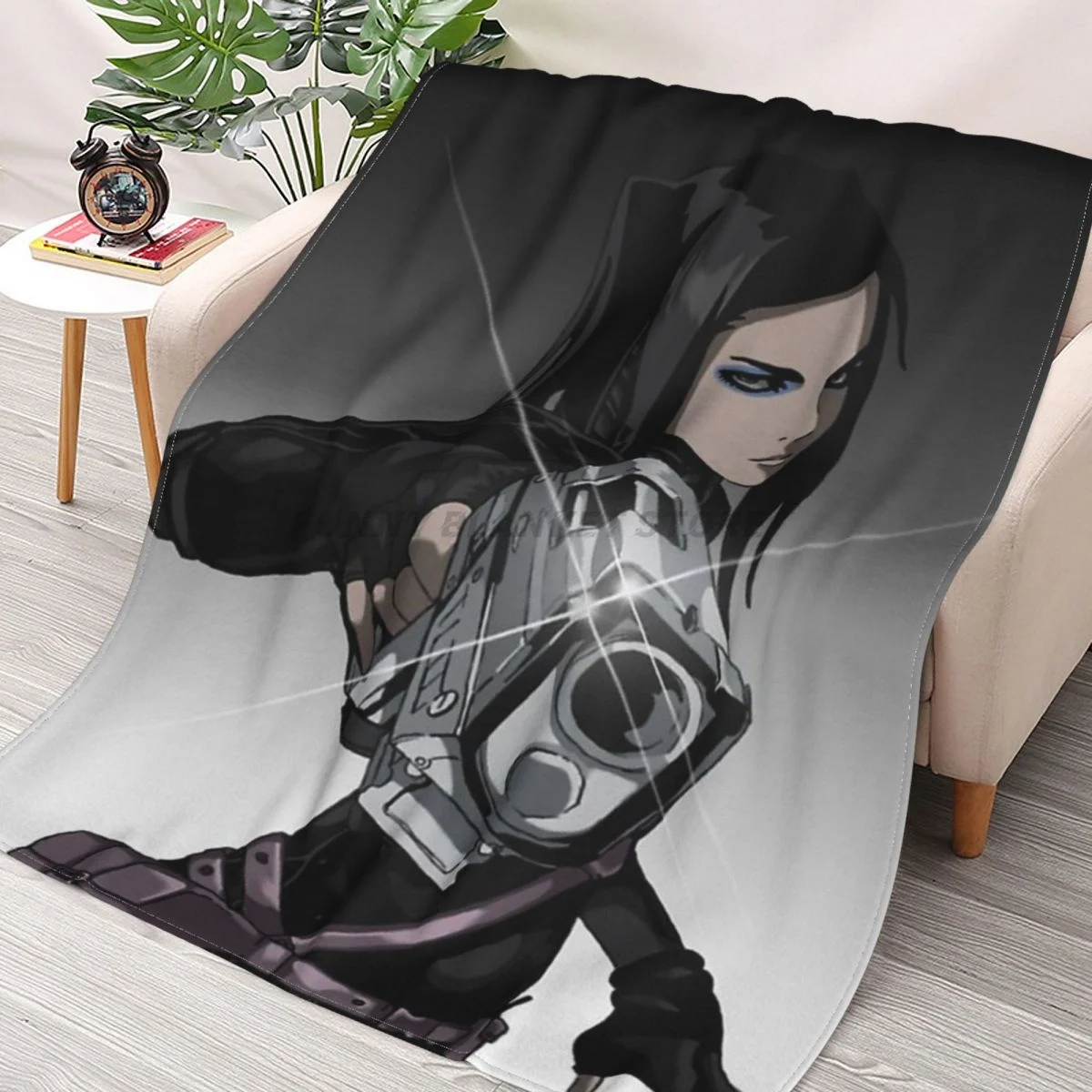 

Ergo Proxy Throws Blankets Collage Flannel Ultra-Soft Warm picnic blanket bedspread on the bed