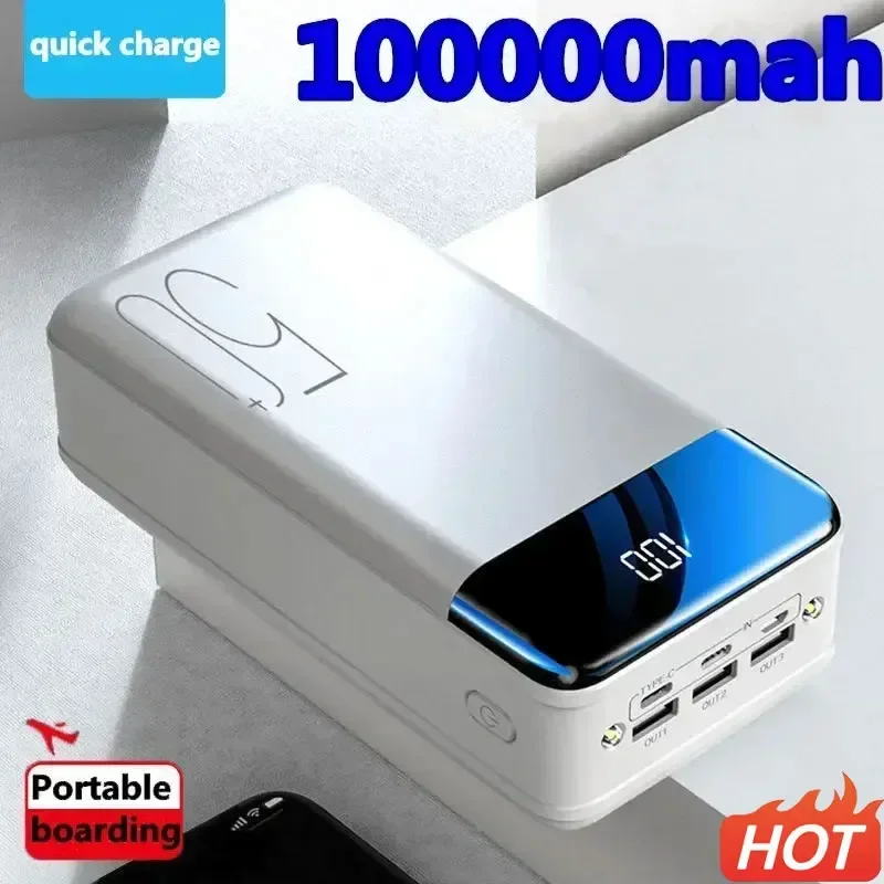 

2023 New Universal 5v 2.1a Fast Charging 200000 MAh Large Capacity Charging Bank Fast Charging Mobile Power+Free Shipping