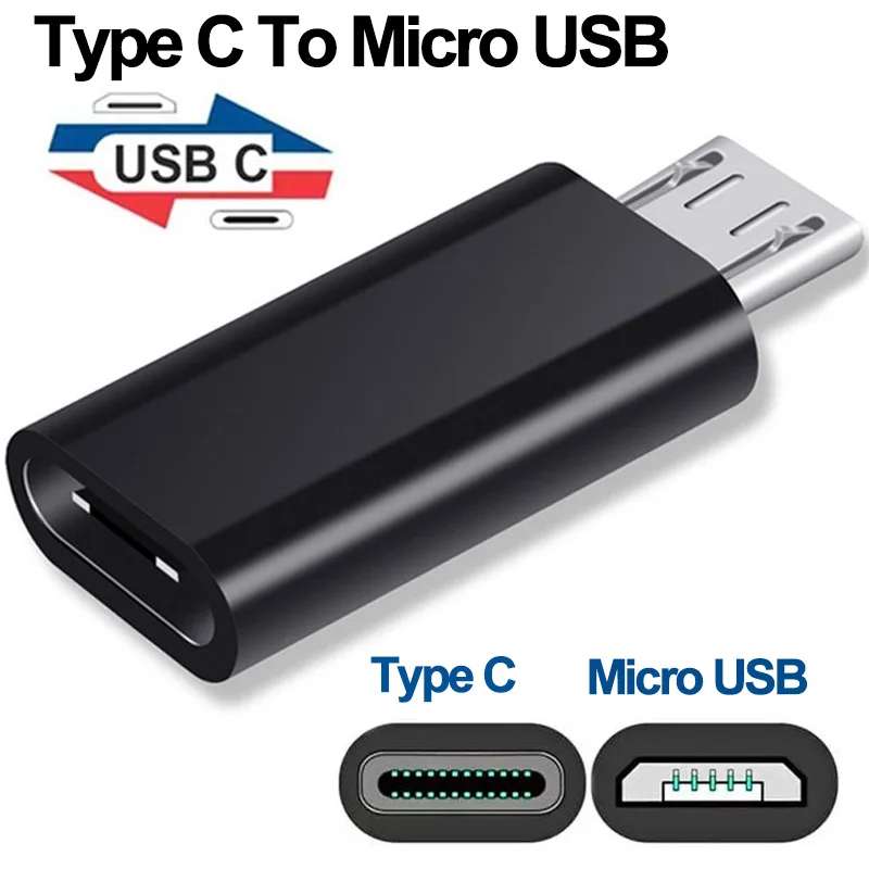 USB to type c adapter female to micro male for Android Xiaomi Huawei