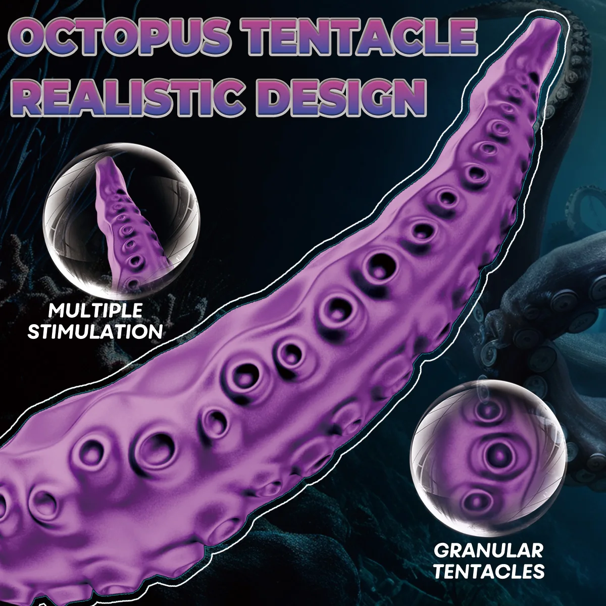 Vibrating Monster Dildo Sex Toys Octopus Tentacle Silicone G-Spot Clitoris Vibrators 7 Modes for Anal Vagina Nipple Stimulation sex toys