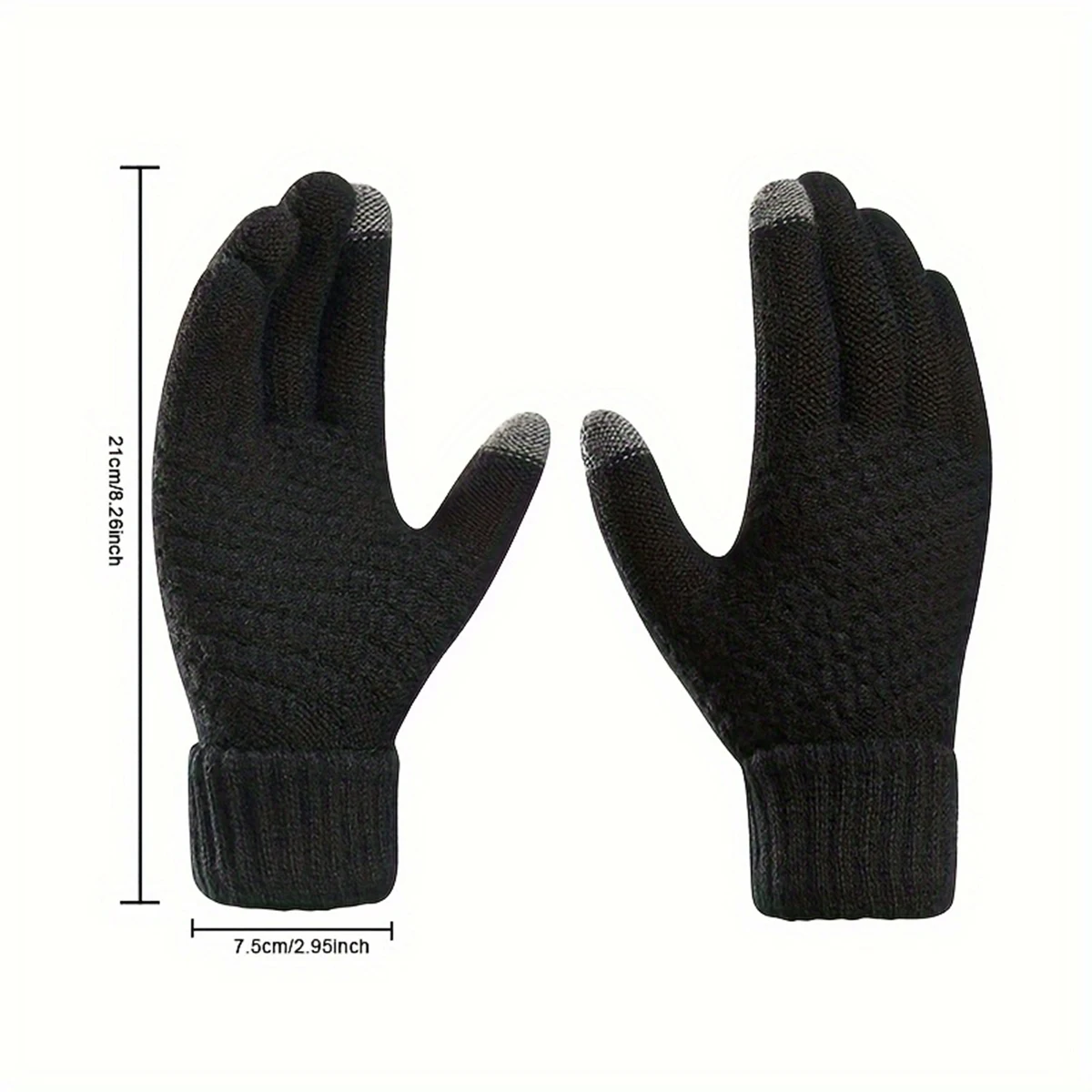 Winter Warm Knitted Gloves Mobile Phone Touch Screen Knitted Gloves Winter Thick Warm Outdoor Gloves For Men Women