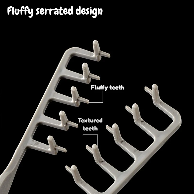 Fluffy Hair Styling Comb Volumizing Wide Tooth Clip For Natural Hair_voghion.com