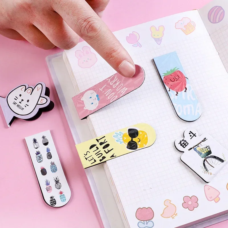 Stationery Supplies School Kids Read Book Marks Gift Bookmark PVC Reading Book mark Magnetic Page Marker