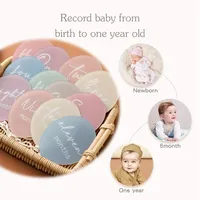 13Pcs Baby Acrylic Balloon Milestone Cards Number Monthly Memorial Photography Accessories For 0-12 Months Newborn Birth Gift 3