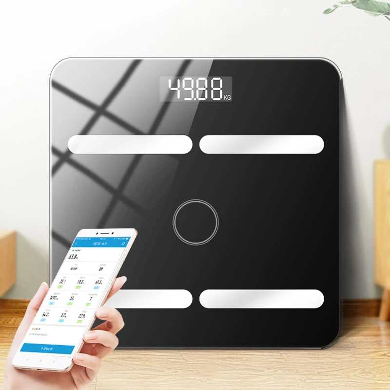 Bluetooth Intelligent Body Fat Scales Led Digital Smart Weight Scale
