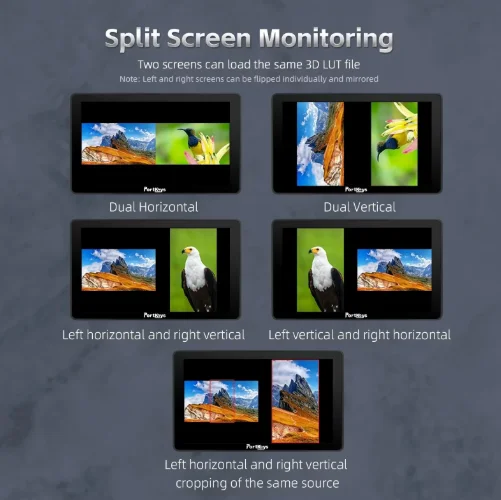 PortKeys BM7 II DS 7&Prime; 2200nit Wide Color Gamut Wireless Camera Control Monitor 4K Full Touch Screen 3D LUT Field Monitor