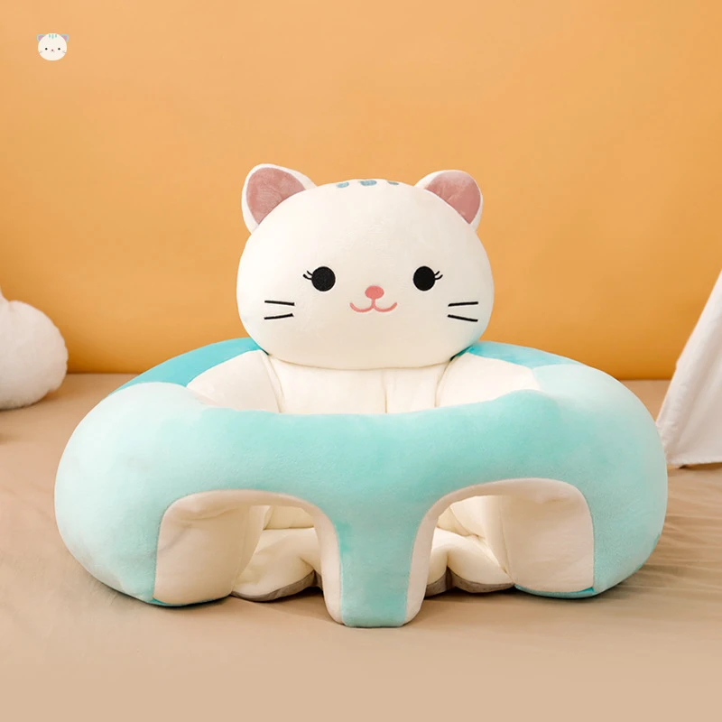 Cute Cartoon Baby Seats Sofa Cotton Baby Chair Washable Removable Sofa Infant Toddler Seats Infant Dining Chair