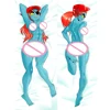 DIY Custom Anime Fluffy Furry Undyne (Undertale) Dakimakura Pillowcase Double-sided Print Hugging Body Bedding Pillow Cover Case 1