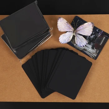 50 pz/set carta da acquerello nera carta ATC creativo diario fai da te materiale collage scrapbook forniture per studenti di cancelleria