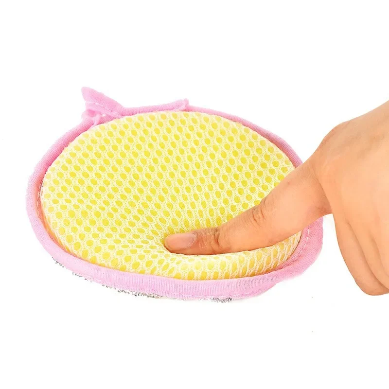 Kitchen Cleaning microfiber towel Double Sided Dishwashing Sponge Kitchenware Brushes Anti Grease Wiping Rags Absorbent Washing Dish Cloth