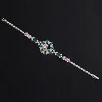2024 New Cubic Zirconia 4-piece Bridal Wedding Jewelry Set Fashion Dubai Saudi Jewelry Set Women's Wedding Set 3