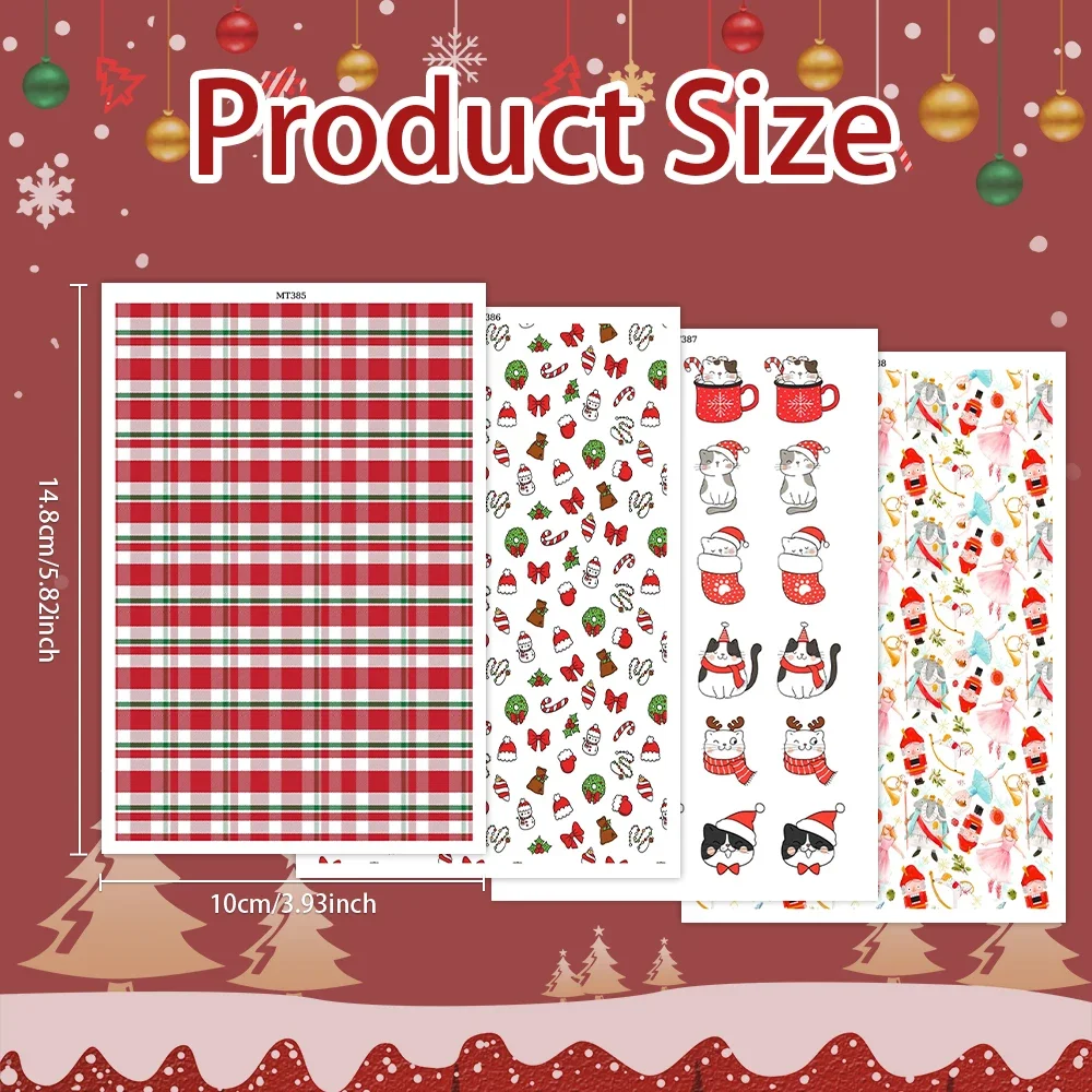 Transfer Paper Christmas&Halloween Theme Leopard Polymer Clay Watercolor Transfer Paper Water Soluble Stickers Printing Paper Earrings Jewelry ceramic transfer paper