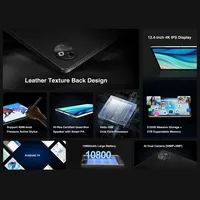 World Premiere DOOGEE T30 Max Tablet 12.4" 2.5K 20GB(8+12) 512GB Android14 50MP Dual Camera 10800mAh Aluminum Alloy Nano Unibody 2