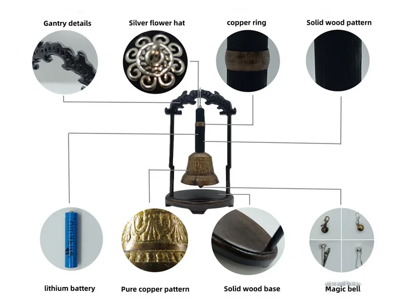 Retro Ghost Bell (Remote Control) Magic Tricks Spirit Bell