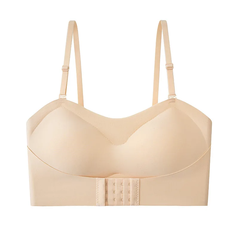 Sexy Strapless Bras Woman Invisible Tube Top Wire Free Push Up