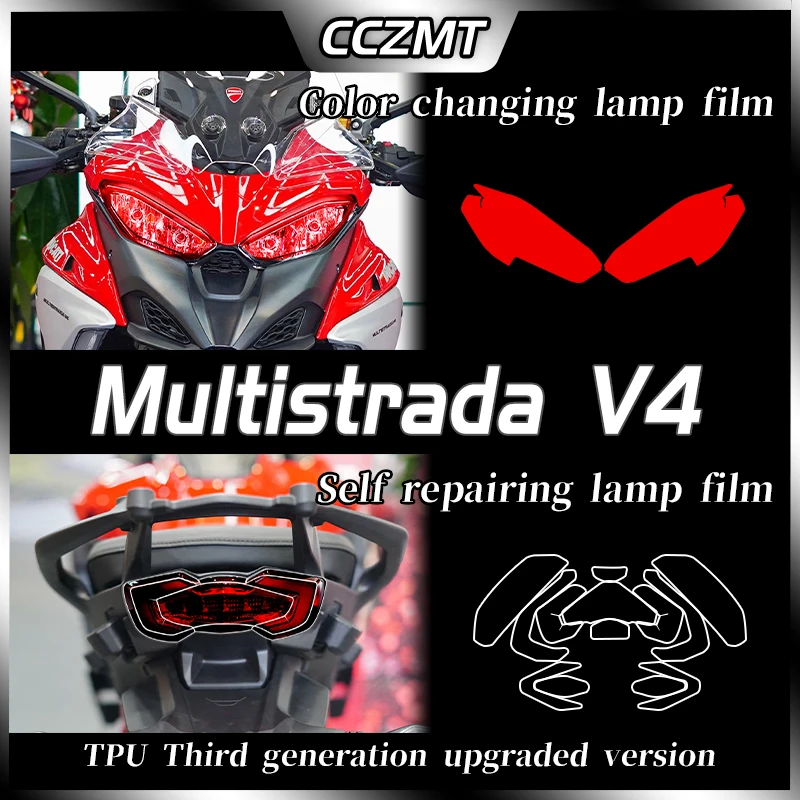 For Ducati Multistrada V4 Pikes Peak v4S Sport Headlight Instrument Film Invisible Car Clothing Protection Film Sticker anthony phillips invisible men remastered