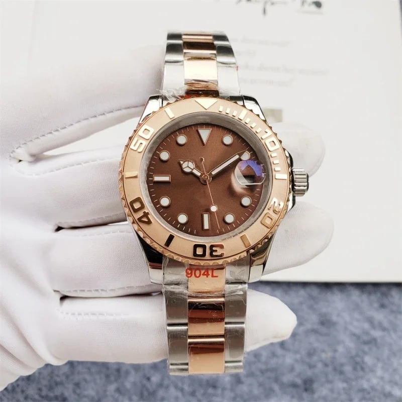

2024 Men's Luxury Automatic Machinery 40mm Classic Brown Ceramic Dial Stainless Steel 904L High-quality AAA Watch