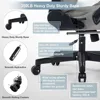 Gaming Chair for Adult, Computer Chair with Adjustable Lumbar Support Headrest and Footrest Large Size Reclining Gaming Chairs 4