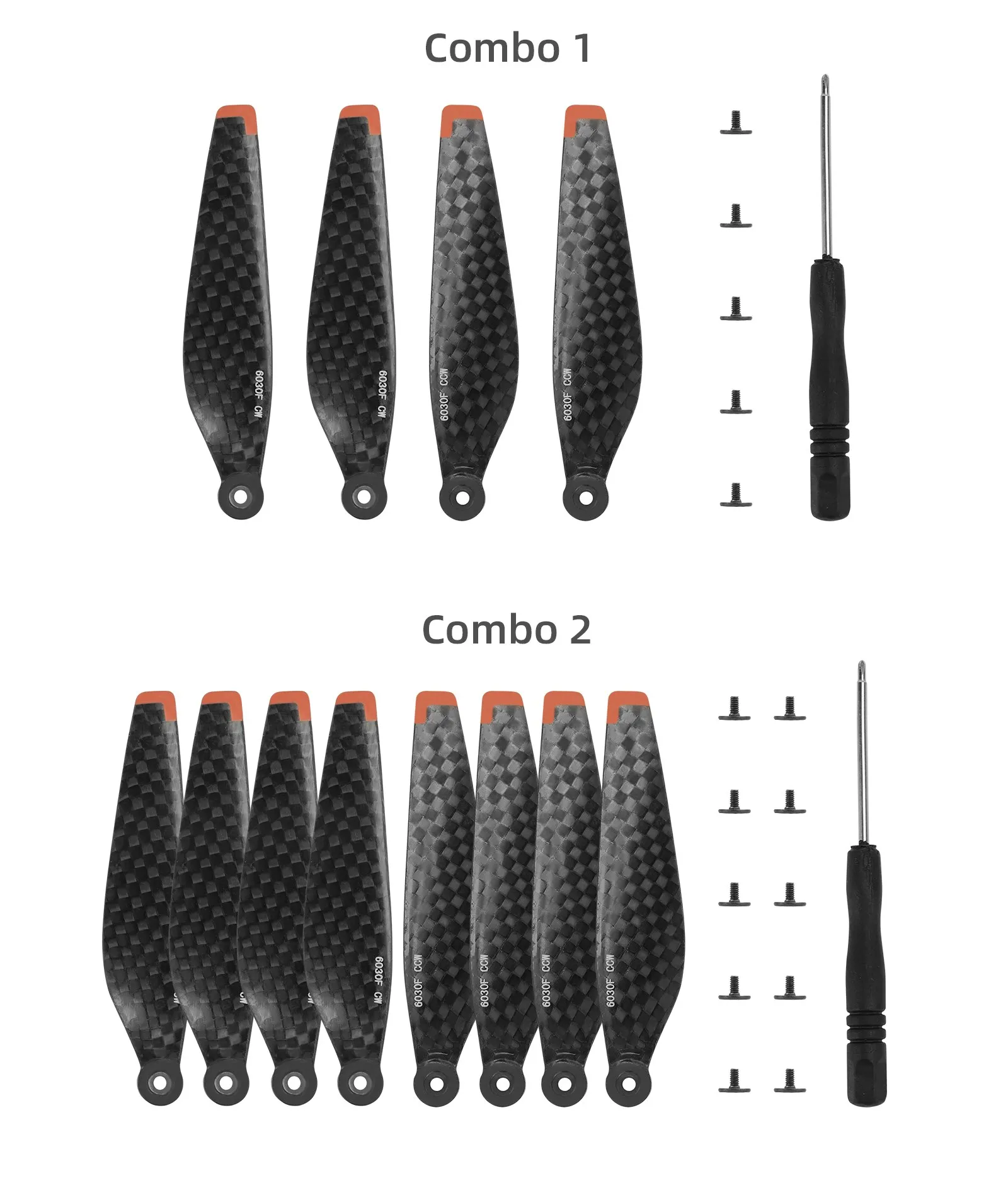 For Dji Mini 3 Pro Carbon Fiber Propeller Hard And Durable Lightweight Propellers 6030F Foldable Props Blades Accessories