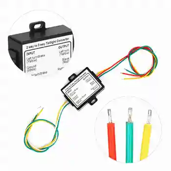 Convertitore fanale posteriore convertitore rimorchio giuntura 2-to-3 fili sistema elettrico tipo adattatore cablaggio