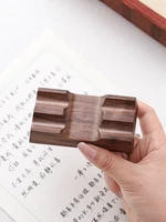 Walnut Wood Pen Holder Stand for Dip Pen Fountain Pen Rest Desk Organizer Office School Supplies Desk Accessories 5