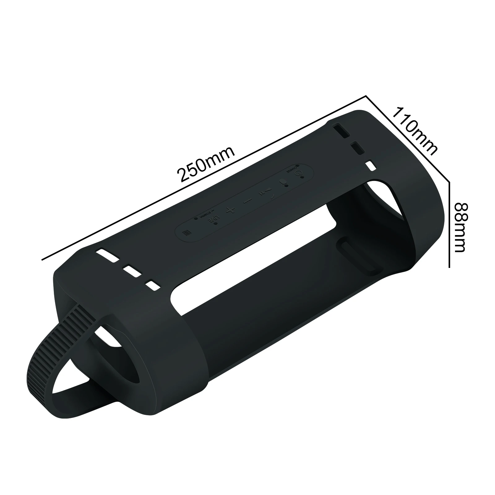 Soft Silicone Carrying Pouch Shock Proof Waterproof Speaker Protective Case Bluetooth-compatible Speaker Cover for Iconic Brand SRS-XB33
