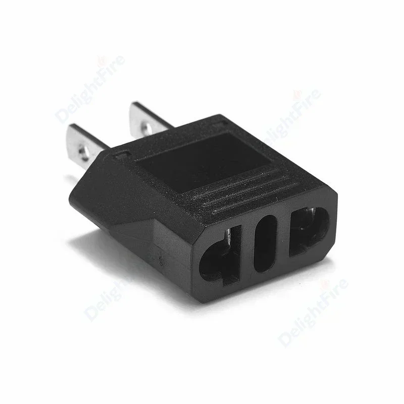 European to American Travel Power Adapter - EU to US Plug Converter with AC Outlet