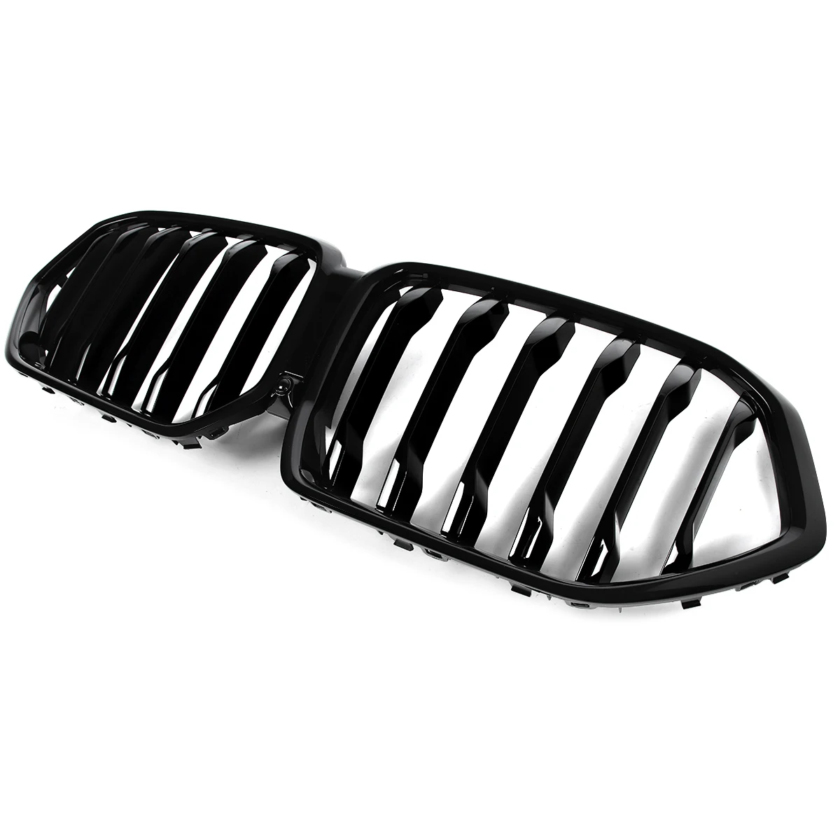 Für BMW X6 G06 X6M F96 2020 2021 2022 2023 Einzellatte Frontstoßstange Nierengrill Mittelgitter Glänzend Schwarz Magickit – Detail 7