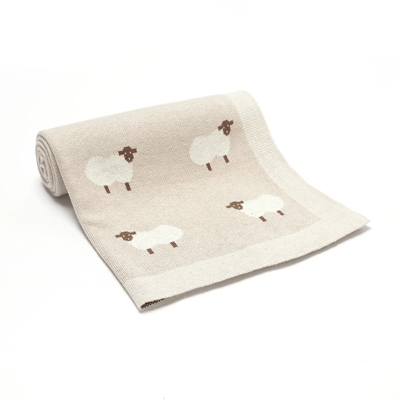 Knitted Cotton Baby Blanket 2