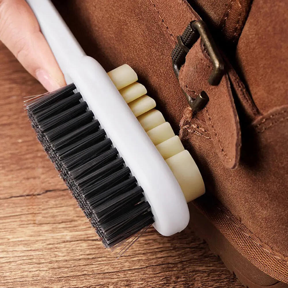 1Pc Double-Sided Shoes Cleaning Brush for Suede Nubuck Boots Bags Stain Dust Brush Leather Clothing Care Cleaner Rubber Eraser