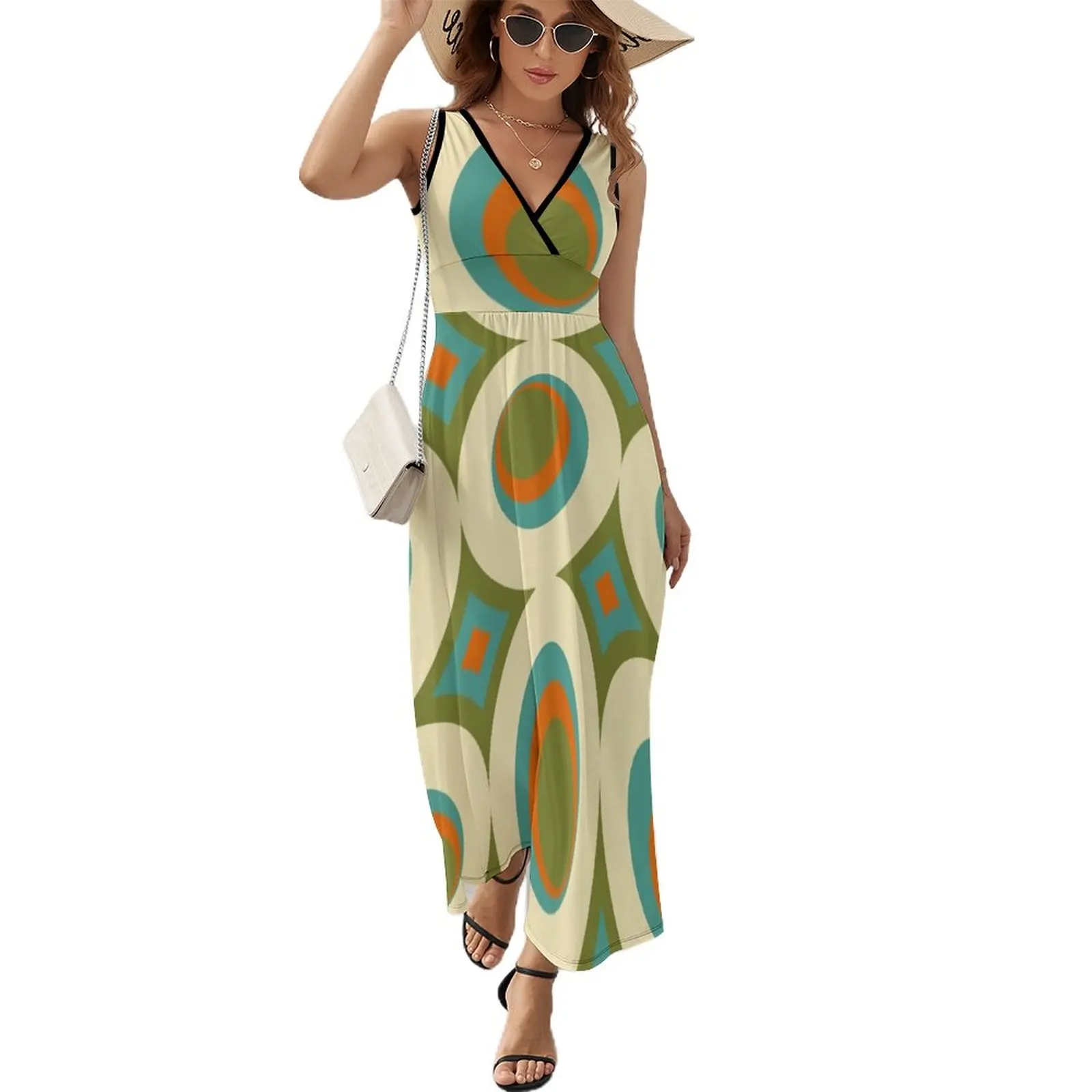 

Mid-Century Modern Funk 2 Sleeveless Dress dresses summer woman 2024 dress women summer