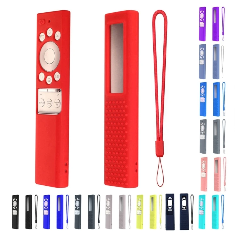 Protective Case Compatible for Samsung-Solar TV Remote Impact-proof Anti-Slip Washable Anti-dust Sleeve Shockproof Cover
