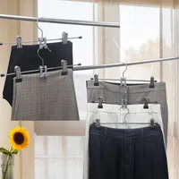 Pants Hanger,  Clip Hangers with Anti Slip Clips, Metal Clip Hangers,space Saving, 360 ° Rotating Hook Hangers, Pants Hanger 1